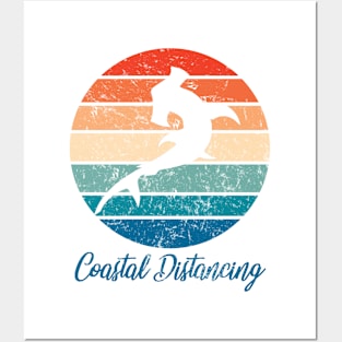 Social Distancing vs Coastal Distancing - Hammerhead Shark Posters and Art